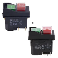 16a 4pin kld28 electromagnetic pushbutton switch electric tool start stop onoff safety push button switch easy operate