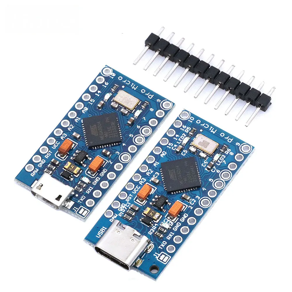 Модуль MICRO/TYPE-C USB ATMEGA32U4 плата 5 В 16 МГц для контроллера Arduino ATMEGA32U4-AU/MU Pro-Micro замена Pro