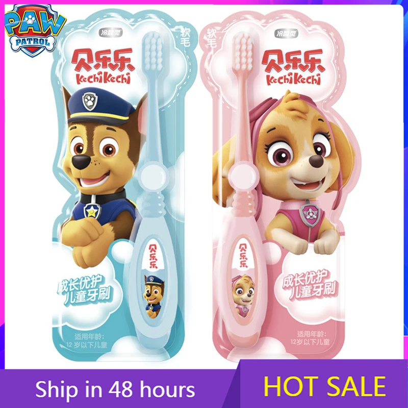 

Paw Patrol Kids Toothbrush Pat Patrouille Puppy Rescue Cartoon Print Chase Skye Daily Use Soft Bristles Children Toothbrush Gift