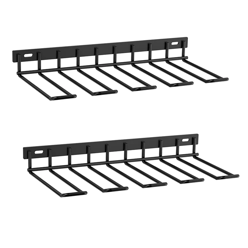 

2Pcs Metal Drill Storage Rack, Power Tool Holder Organizer Wall Mount, Heavy Duty Floating Tool Shelf For Workshop Shed