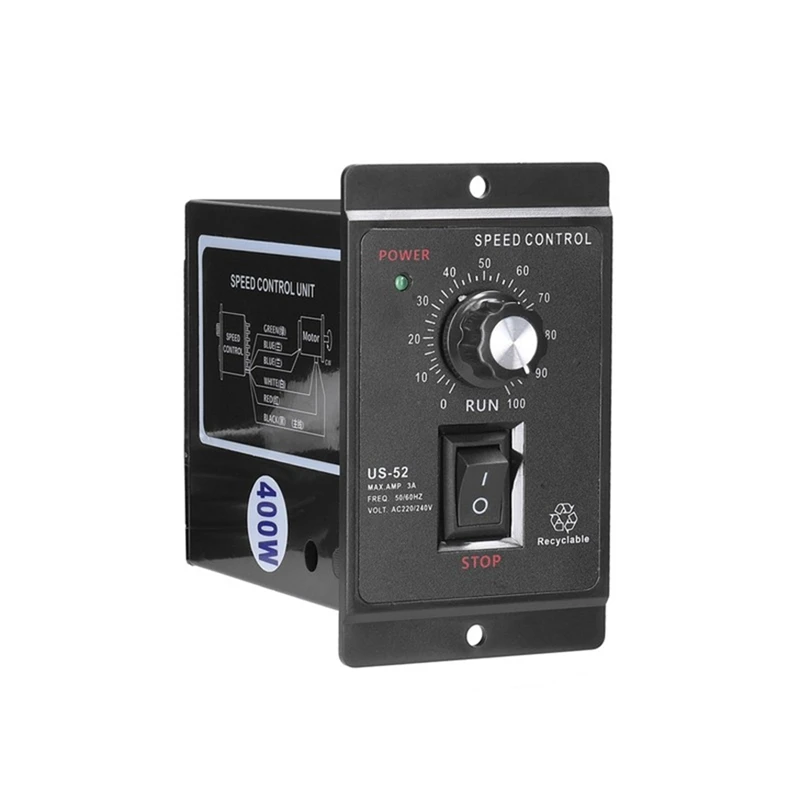 

400W Motor Speed Controller AC 220V Motor Speed Regulator Controller Forward And Backward Motor Governor Controller