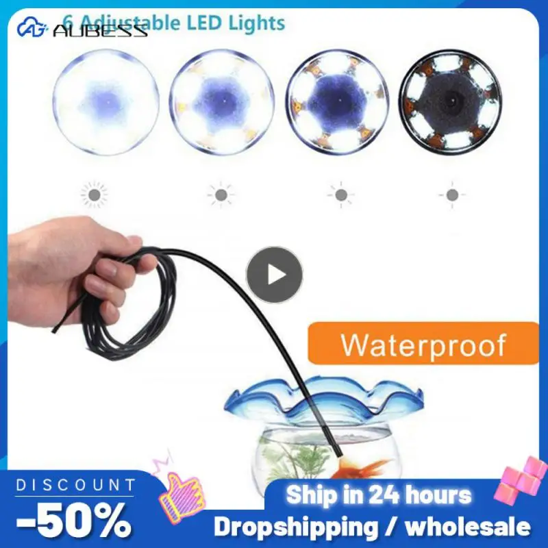 

1~10PCS Endoscope Camera 7mm Usb Android Endoscope Mini Camera 6 Leds Flexible Inspection Ip67 Waterproof Borescope Cameras