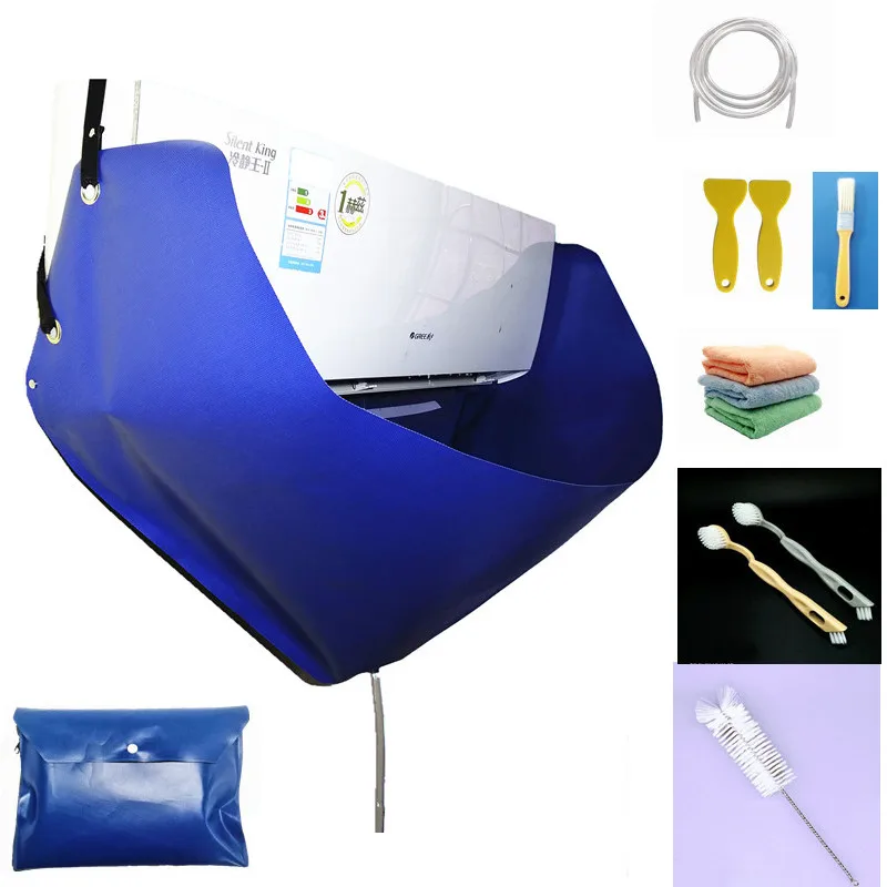 

GogZ Air Conditioner Washing Cover, Waterproof Ac Cleaning Set With Drain Outlet, Mini Split Cleaning Kit