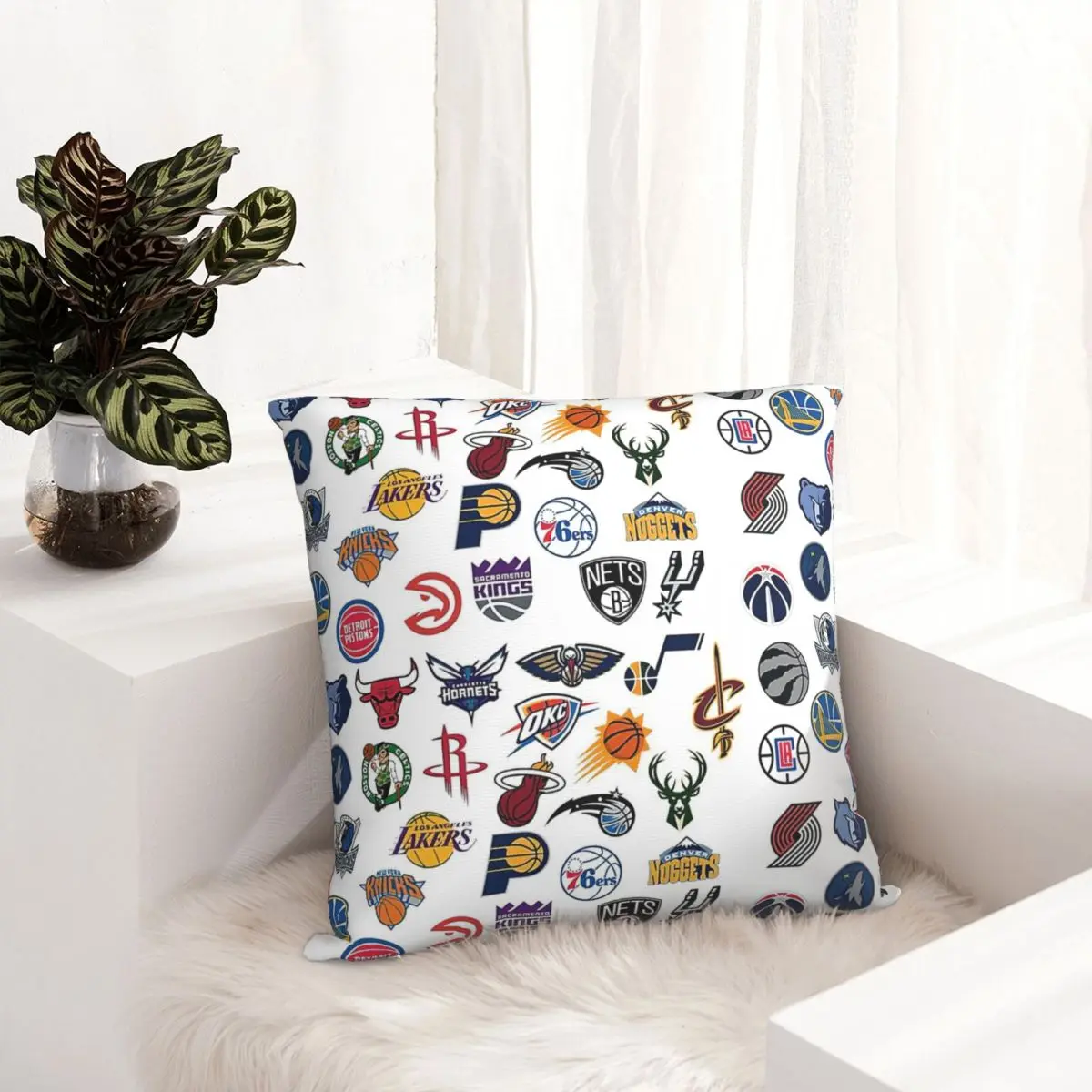 

Basketball Star Teams pillowcase printed cushion cover sofa waist pillow pillow cover