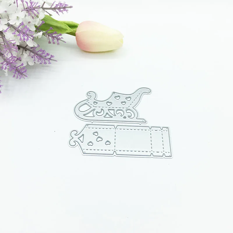 

Christmas Sled Metal Cutting Dies Stencil DIY Scrapbooking Album Stamp Paper Card Embossing Craft Decor