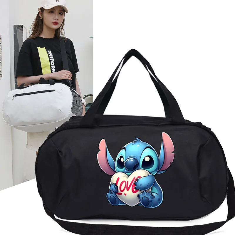 Женские сумки Stitch Disney дорожная сумка милая вместительная дамская сумочка с