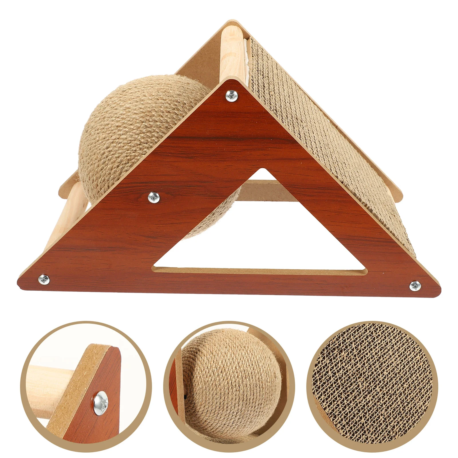 

Cat Scratching Scratcherboard Kittenpet Scratch Interactive Resistant Stuff Pad Teaser Household Furniture Floor Room Indoor