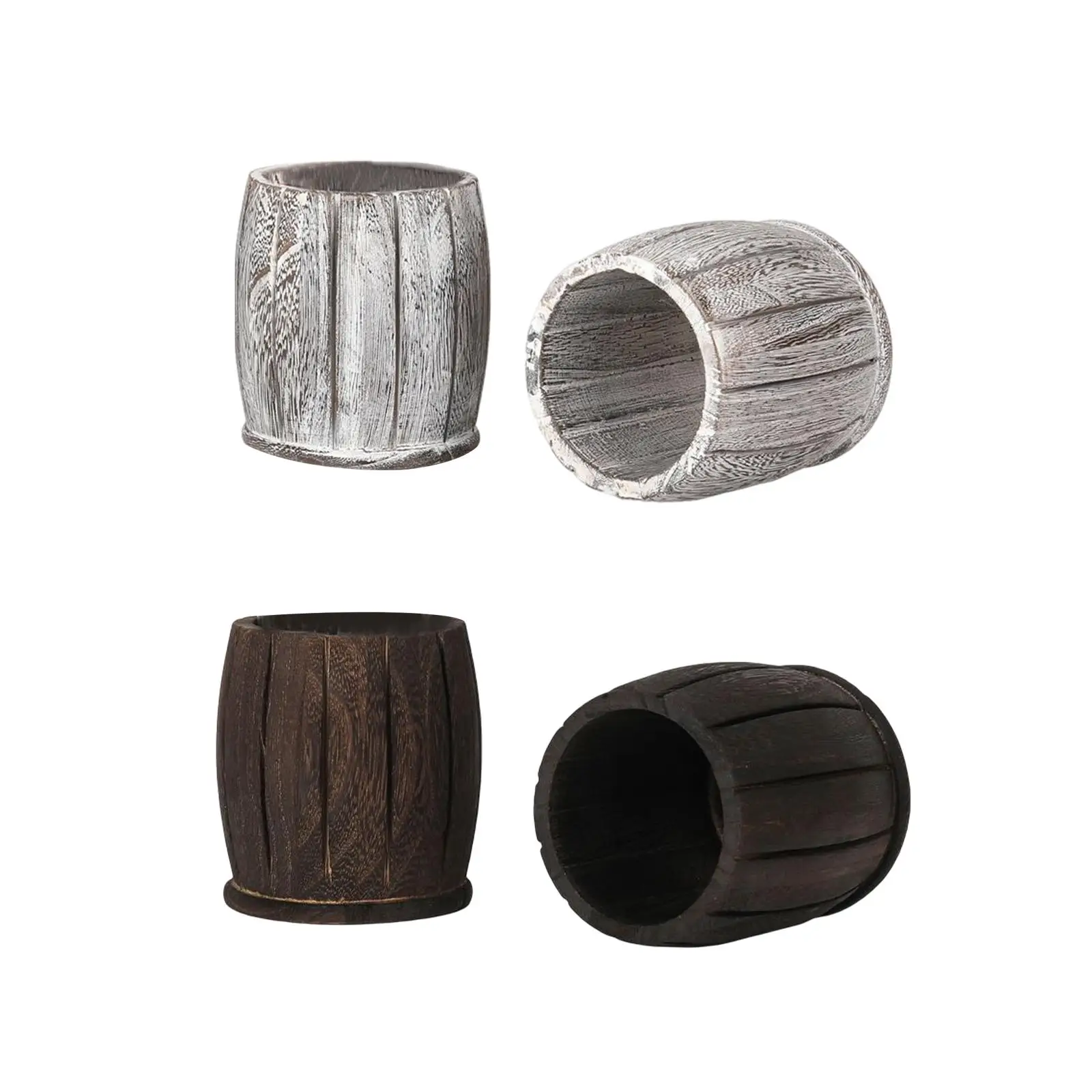 

2Pcs Wooden Pen Holder Container Desktop Organizer Multi Function Pencil Storage Box Pencil Cup for Office Home Supplies