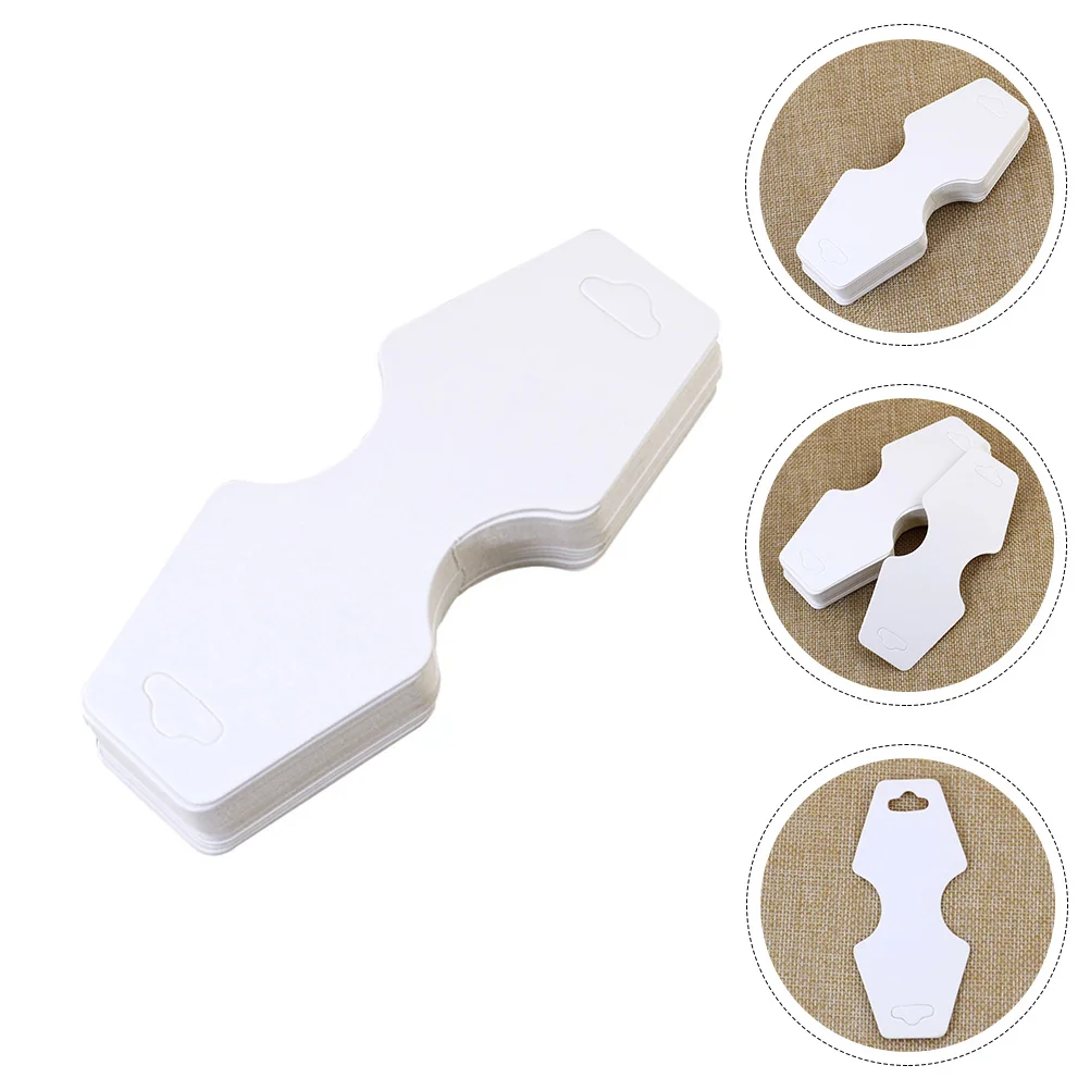 

200 Sheets Jewelry Necklace Cards Paper Packaging Cards Blank Jewelry Necklace Cards