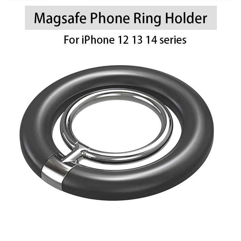 

Magnetic Cell Phone Ring Holder Compatible with iPhone 12 13 14 Series MagSafe Removable Cell Phone Grip Kickstand