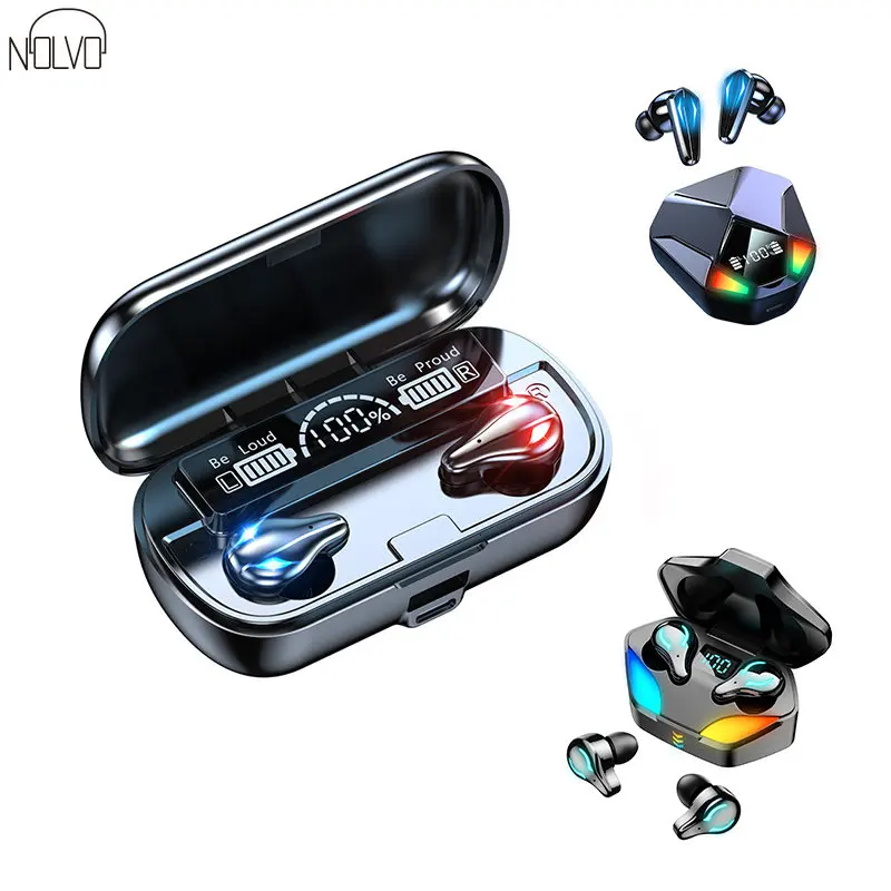 

Bluetooth 5.1 Gaming Ear Buds Wireless Earbuds Earphone Box Headphones Headsets With Microphone Noise Cancelling Surround Sound