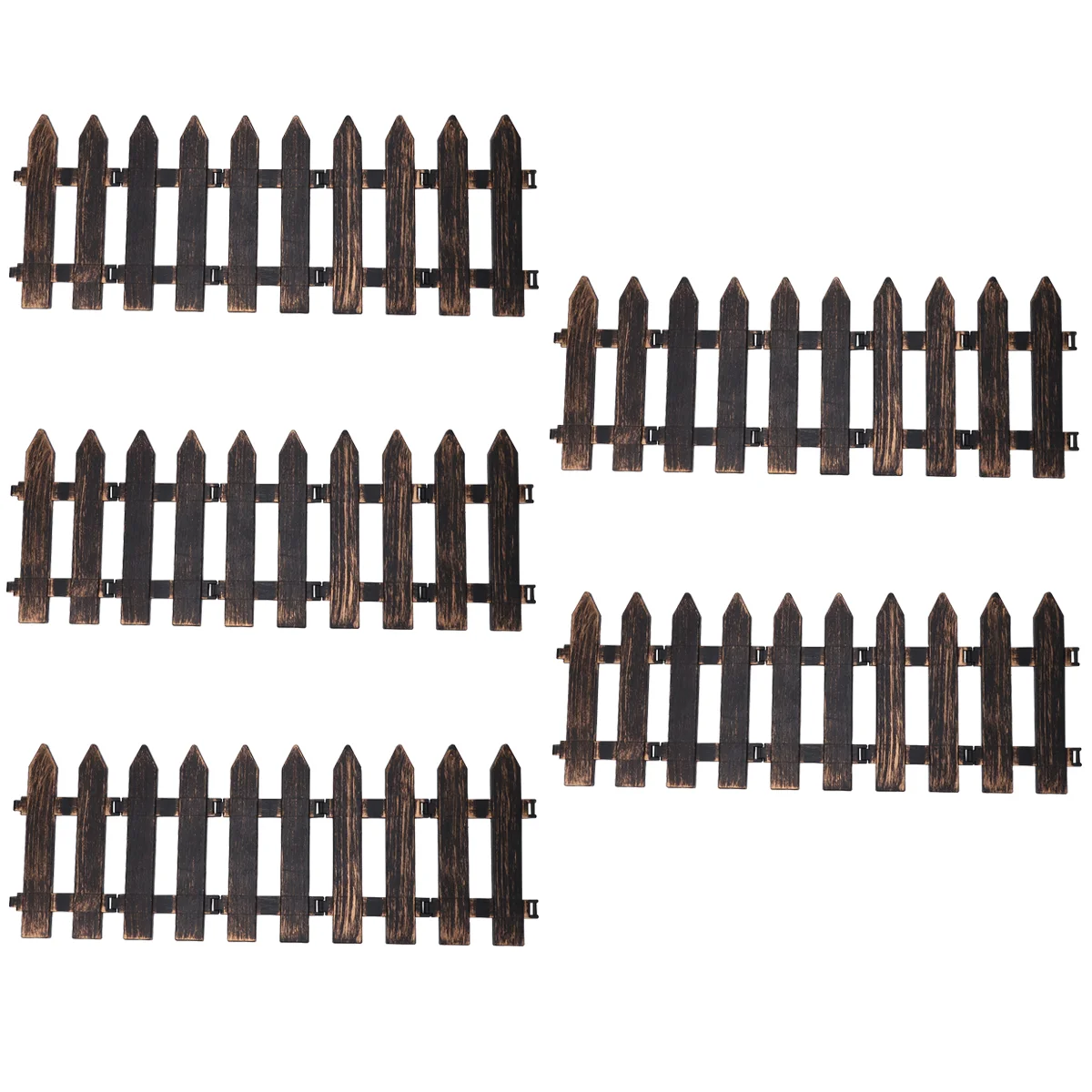 

Fence Picket Christmas Mini Garden Treedecor Holiday Accessories Ladder Decorative Xmas Landscape Micro Decoration Miniature