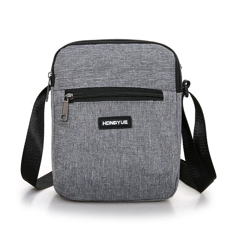 

Multifunctional men's Shoulder Bag Flap Solid Color Casual Messenger Canvas Fashion Zipper Retro Travel men's Shoulder Bag