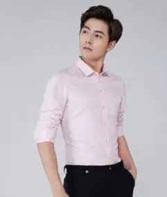 

2018 spring and autumn shirts men's business casual long-sleeved shirts fall new shirts menswear