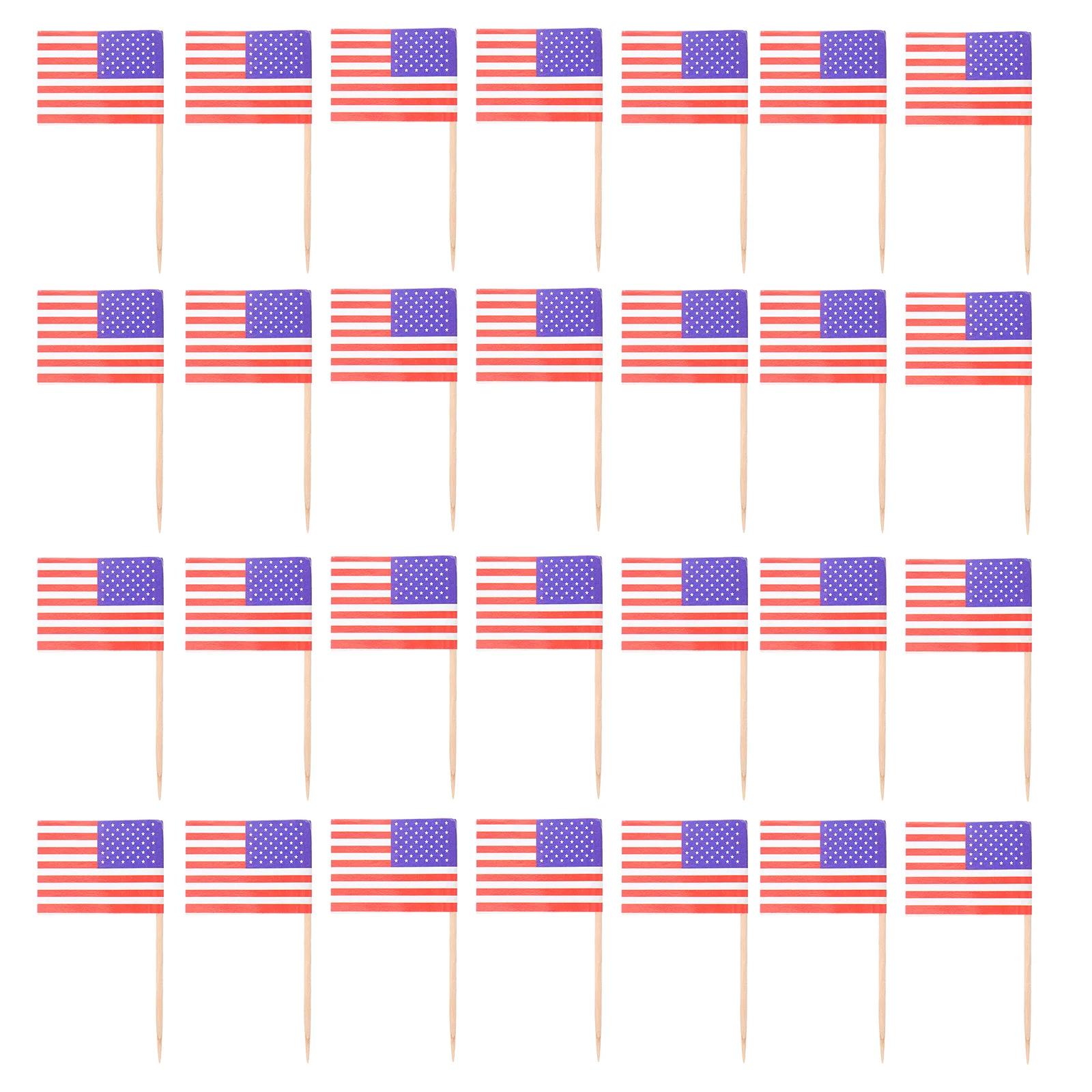 

Flag American Cupcakeflags Picks Toothpick Decor Toothpicks July4Th Stick Us Decorations Cocktail Toppers Miniusa Birthday Day