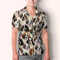you will have a bunch of st bernards hawaiian3d all over printed hawaiian shirt mens for womens harajuku casual shirt unisex