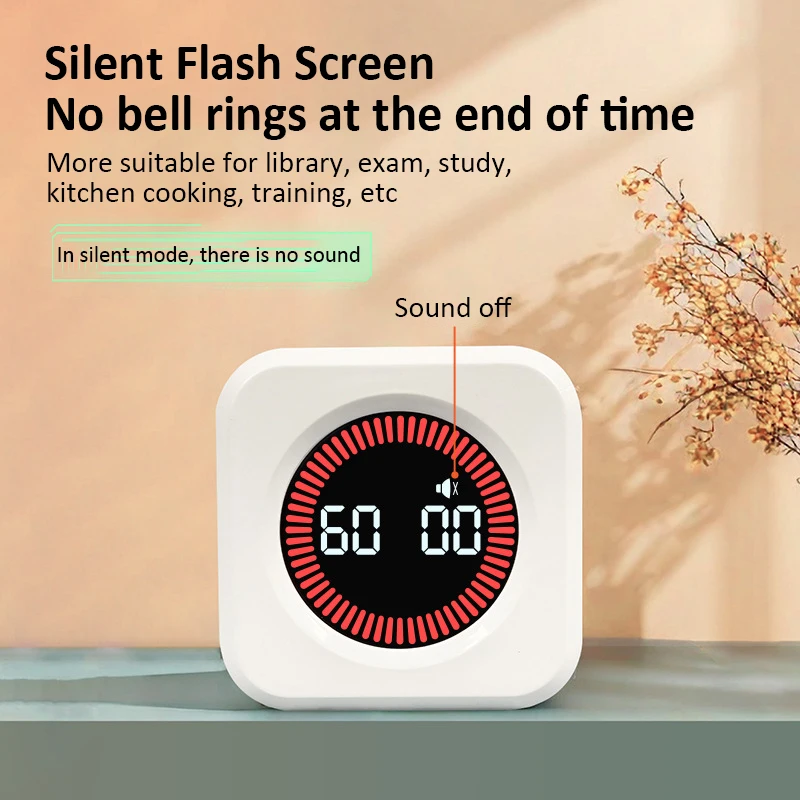 Визуальный таймер кубический датчик гравитации светодиодный дисплей 4-е