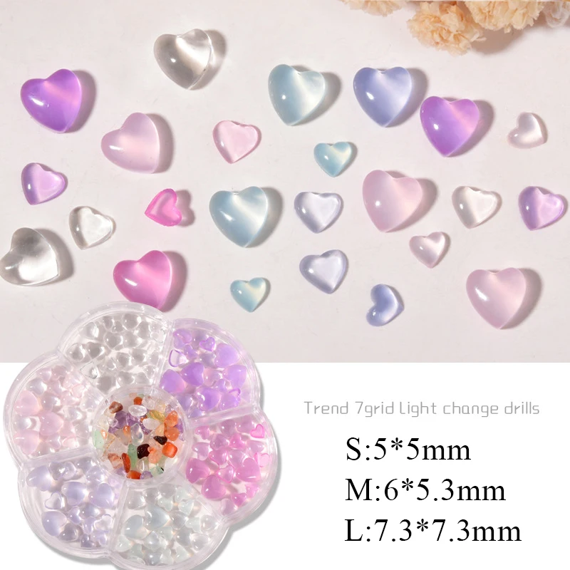 Объемные драгоценные камни в коробке милый медведь персик Бабочка сердце дизайн