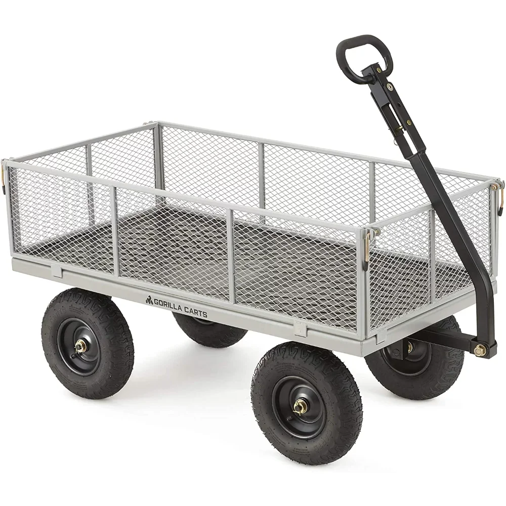 

Gorilla Carts GOR1001-COM 1000-lb. Steel Utility Cart with 13" Tires