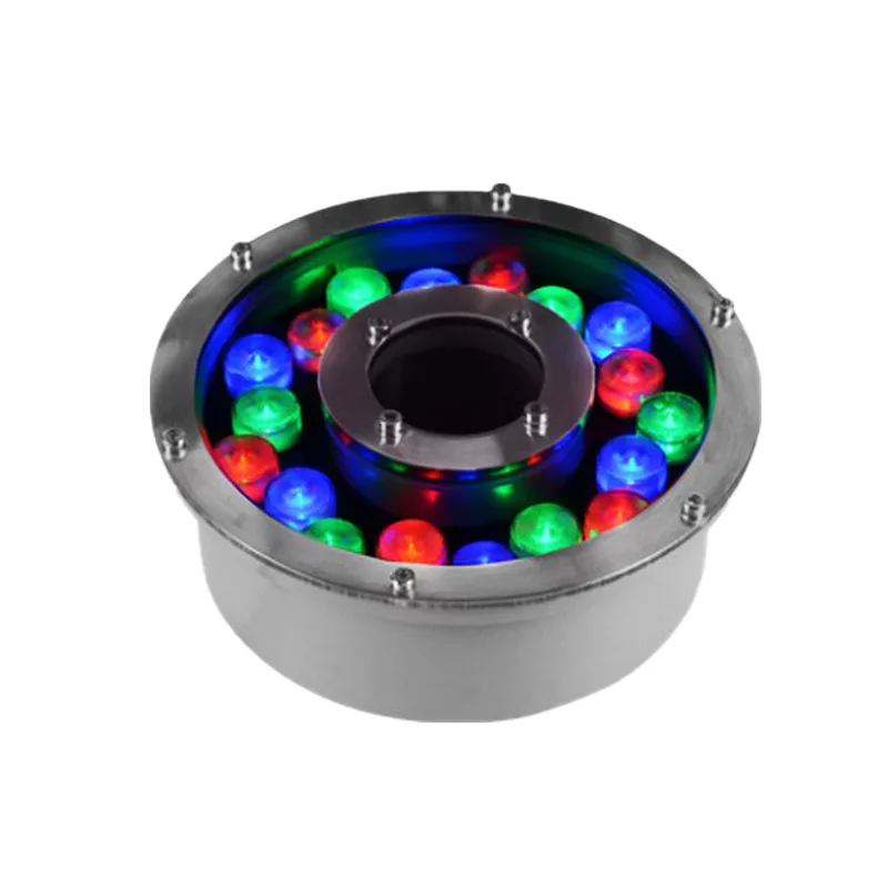 Park Fountain Lights Courtyard Yongquan Light Square Underwater Spotlight Stainless Steel Colorful Pool Light Low Voltage 12/24V