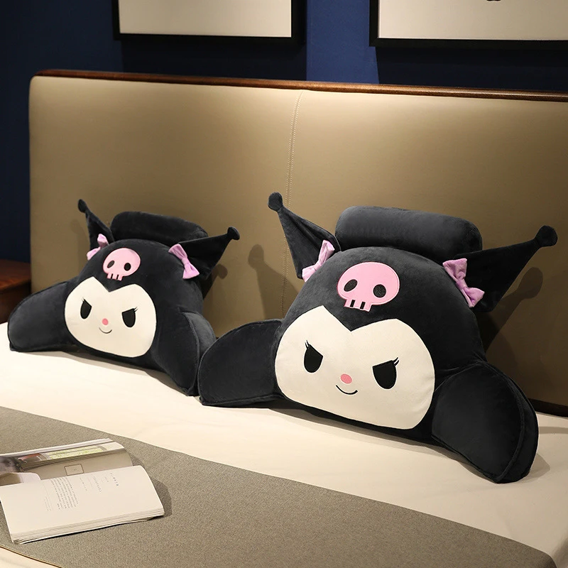 

Подушка плюшевая Sanrio Kuromi, аниме офисное кресло, мягкая пушистая мягкая трансформация дьявола, подушка для дивана 60x40