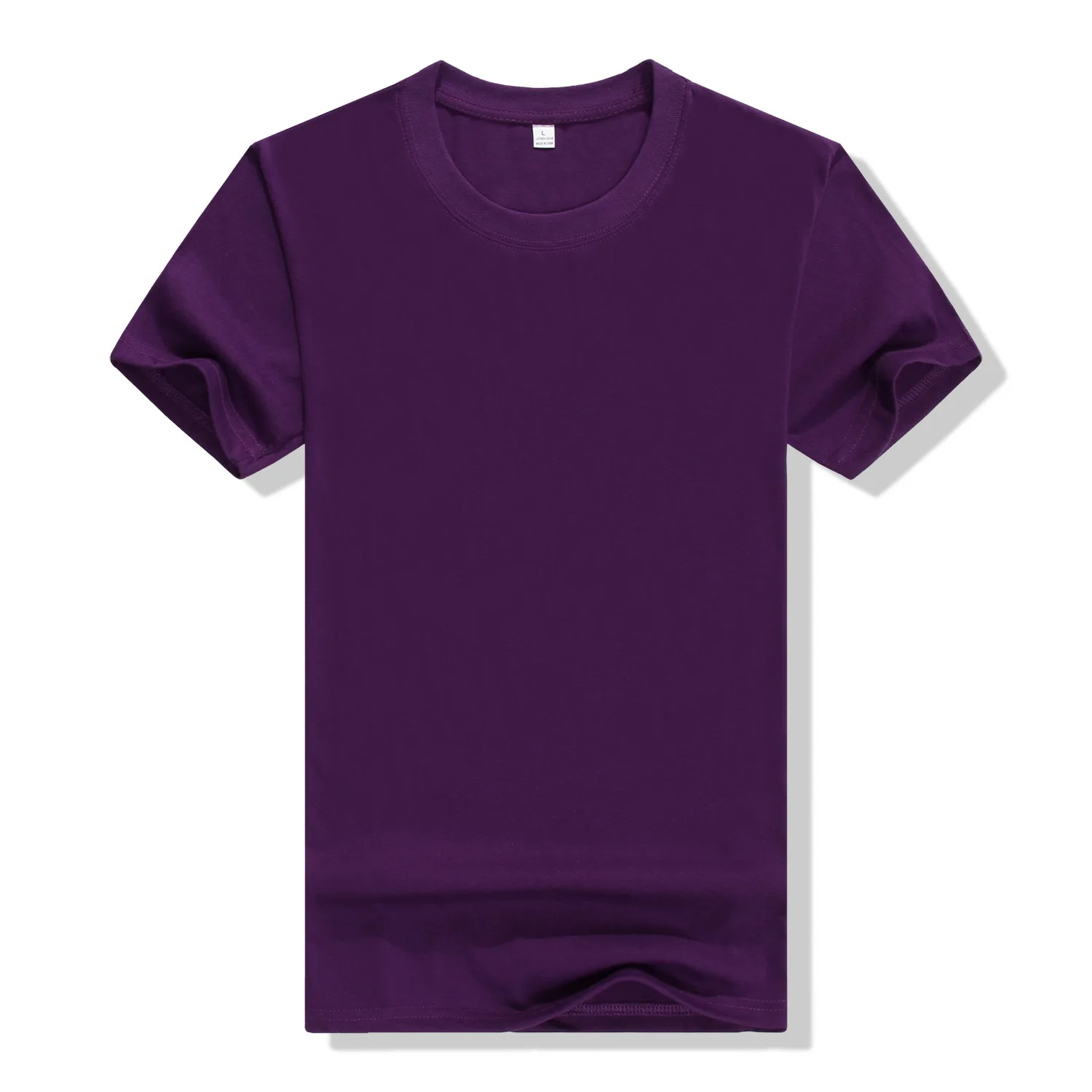 

AH2 Cotton solid color short-sleeved t-shirt men and women round neck loose compassionate white cotton bottoming shirt tee