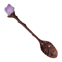 dessert scoop crystal vintage fancy teaspoons flower craving mini spoons head antique coffee spoon flower printed dropshipping