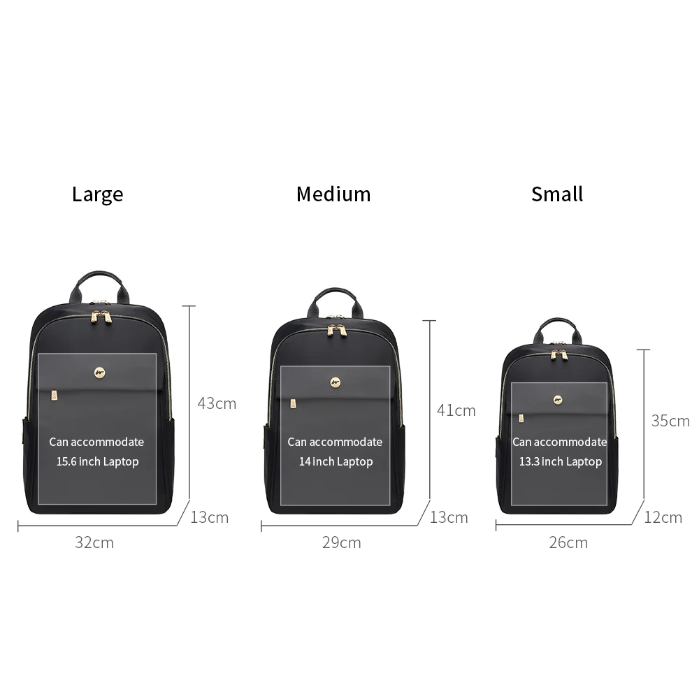 Fashion Laptop bag 13inch 14inch 15.6Inch Laptop Backpack  Brifecase For OfficeTravel Daypack Leisure Backpack Women Gril