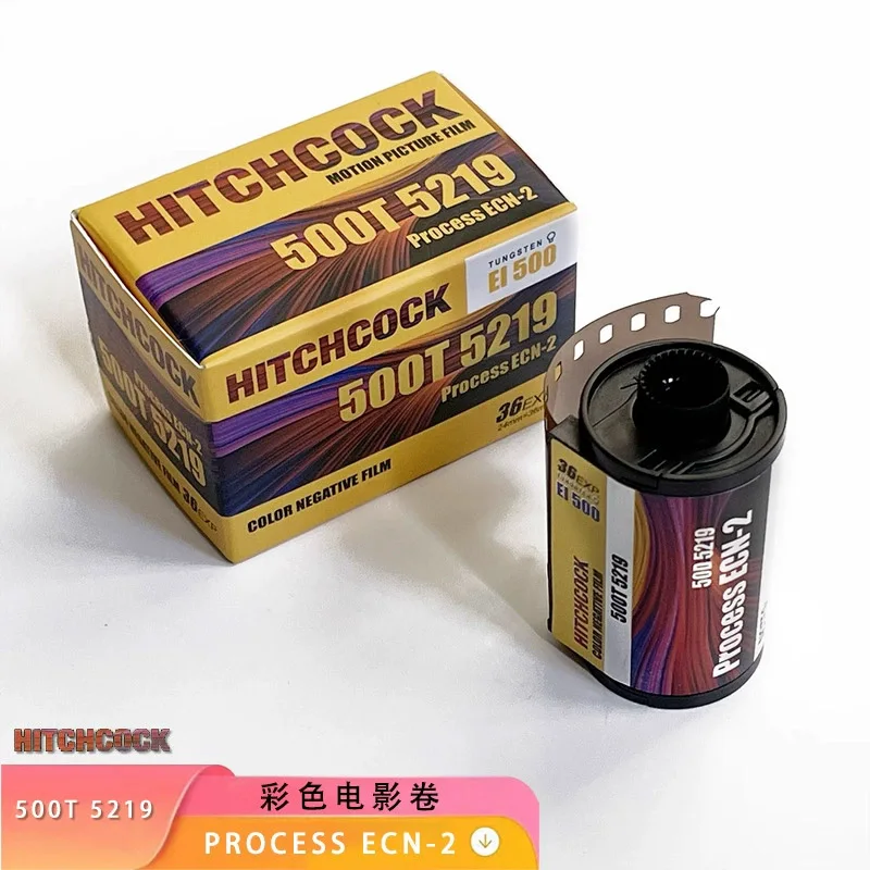 Фото Цветная пленка HITCHCOCK 500T 5219 135, 36 кадров на рулон, для кинескопов и пленочных камер Kodak Fuji 135, упаковка 1-10 рулонов №1