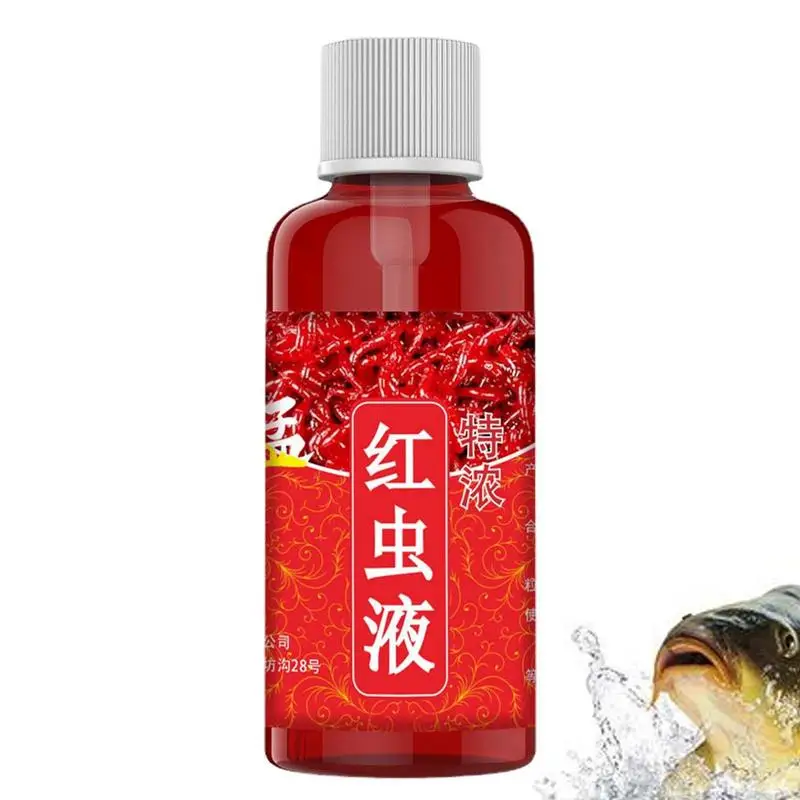 

Concentrated Red Worm Liquid 60ml Fishing Bait Additive Scent Fish Attractants Smell Lure Tackle Food For Trout Cod Carp Bass