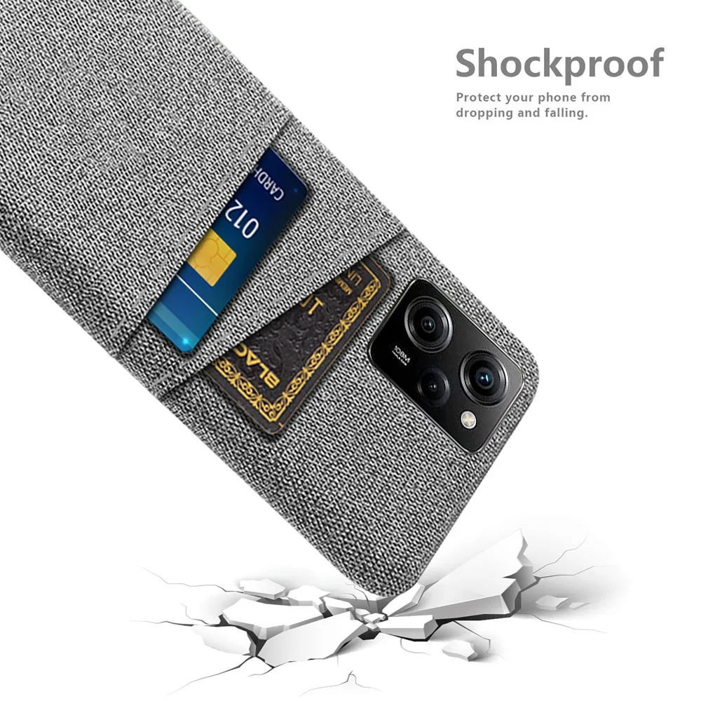 

For POCO X5 Pro Case Poco X5 Pro Case Luxury Fabric Dual Card Phone Cover for Xiaomi Pocophone X 5 Pro Funda Coque Capa