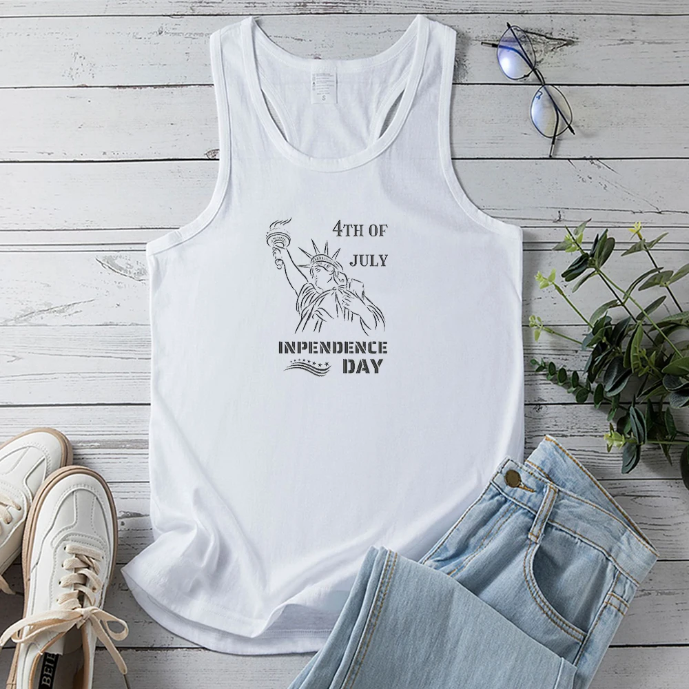 Seeyoushy, 4 июля, день освобождения, свобода, Бог, как тренд печати, Летний Новый женский топ Y2K, Женский Топ