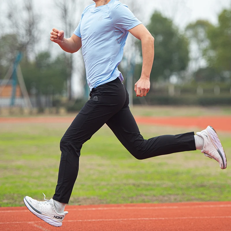 AONIJIE FM5163 Men Sports Quick Drying Pants Tracksuit Bottoms Running Mid-rise Drawstring Trousers For Daily Fitness Gym