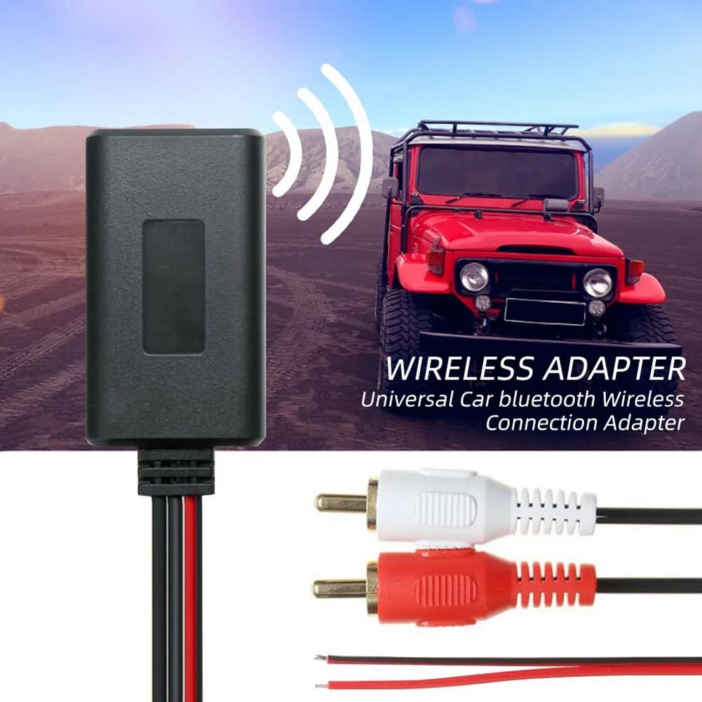 

Беспроводной модуль приемника, совместимый с Bluetooth, AUX адаптеры, Музыкальные Стерео приемники для автомобиля, интерфейс 2RCA, комплект транспо...