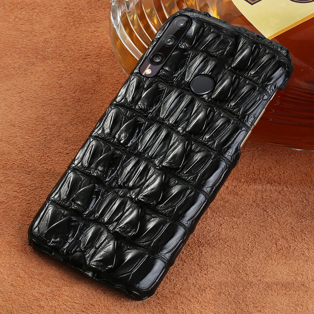 

luxury Natural Crocodile Leather Phone Case For huawei Y5 Y7 Y6 Prime 2018 Y9 Prime Y6 2019 Enjoy 10s 9s Luxury Back Cover cases