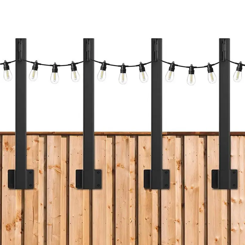 

Палки для уличного освещения, 4 шт., регулируемые наружные строки, фонари маленького размера, легкая установка, набор столбов для задних двор...