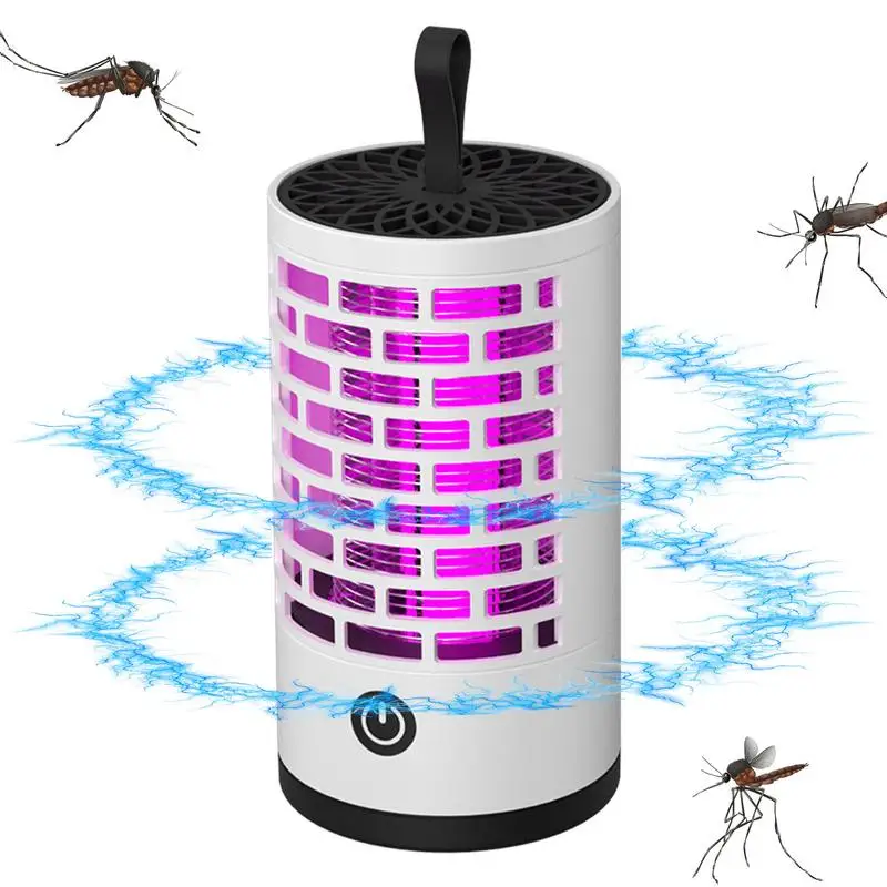 Электрическая перезаряжаемая мухобойка Zapper с безопасной сеткой подвесная для