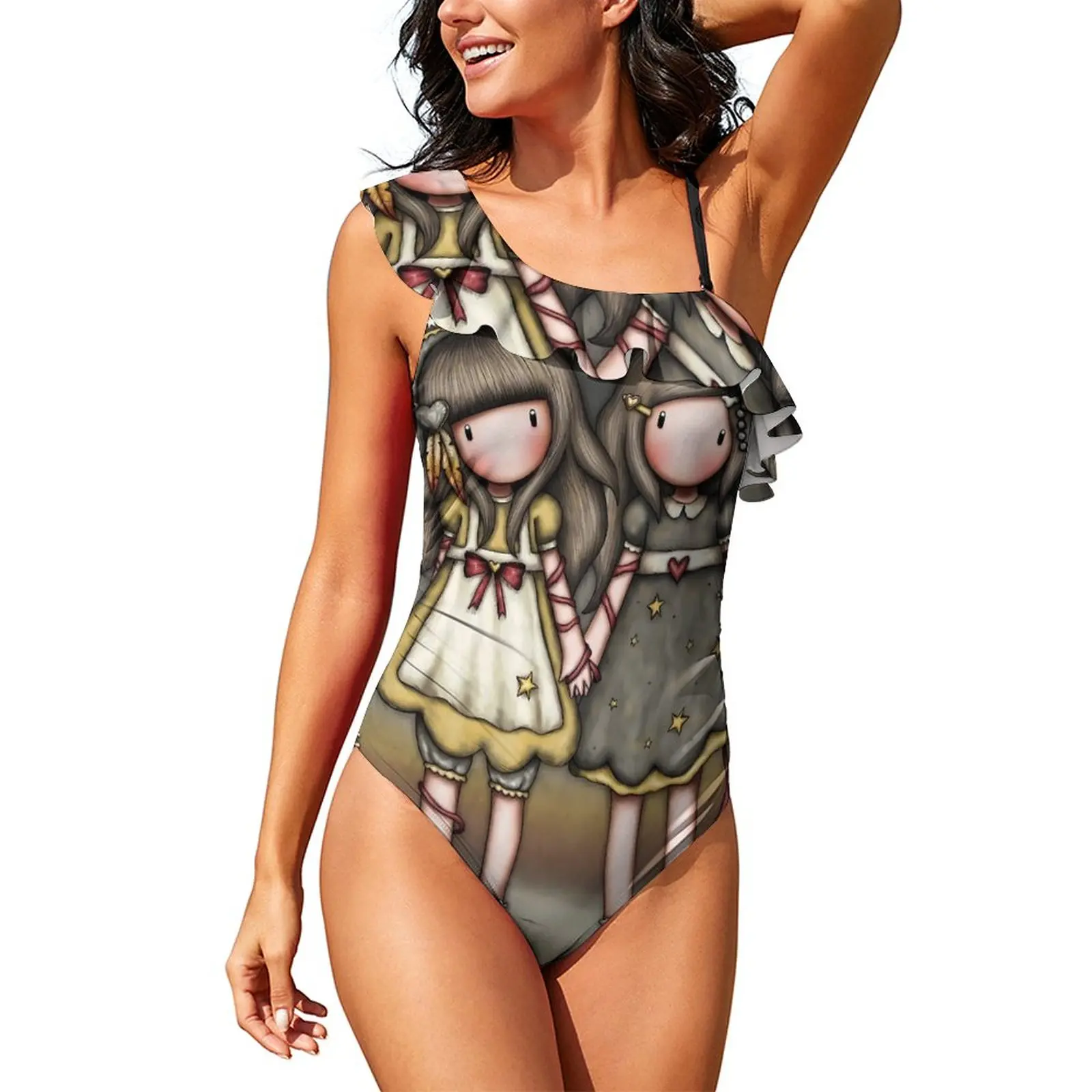 

Купальник-монокини с эффектом пуш-ап и перекрестной спинкой