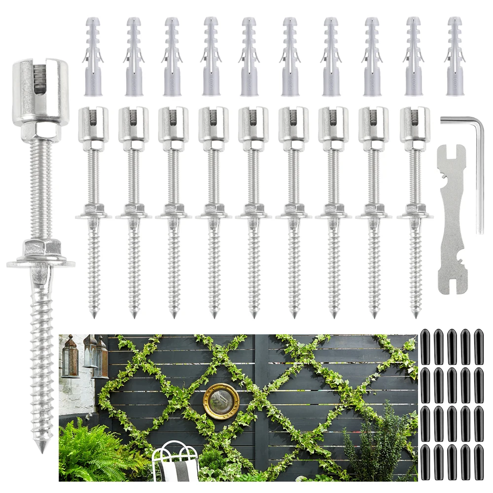 Садовая проволочная решетчатая система из нержавеющей стали в комплекте для