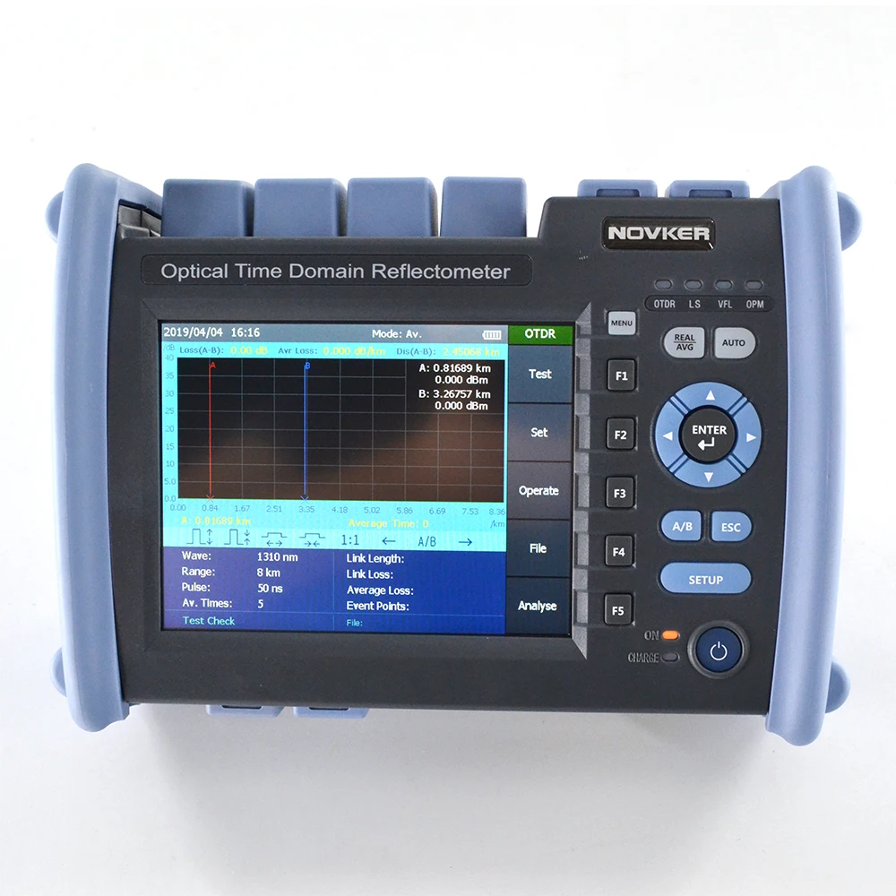 Multifunction SM OTDR NK6000-S3 1310/1550 42/40dB built in FLS OPM VFL Intelligent optical link mapper