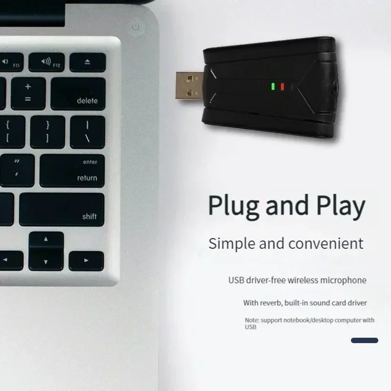 Звуковая карта USB беспроводной микрофон беспроводная звуковая для караоке