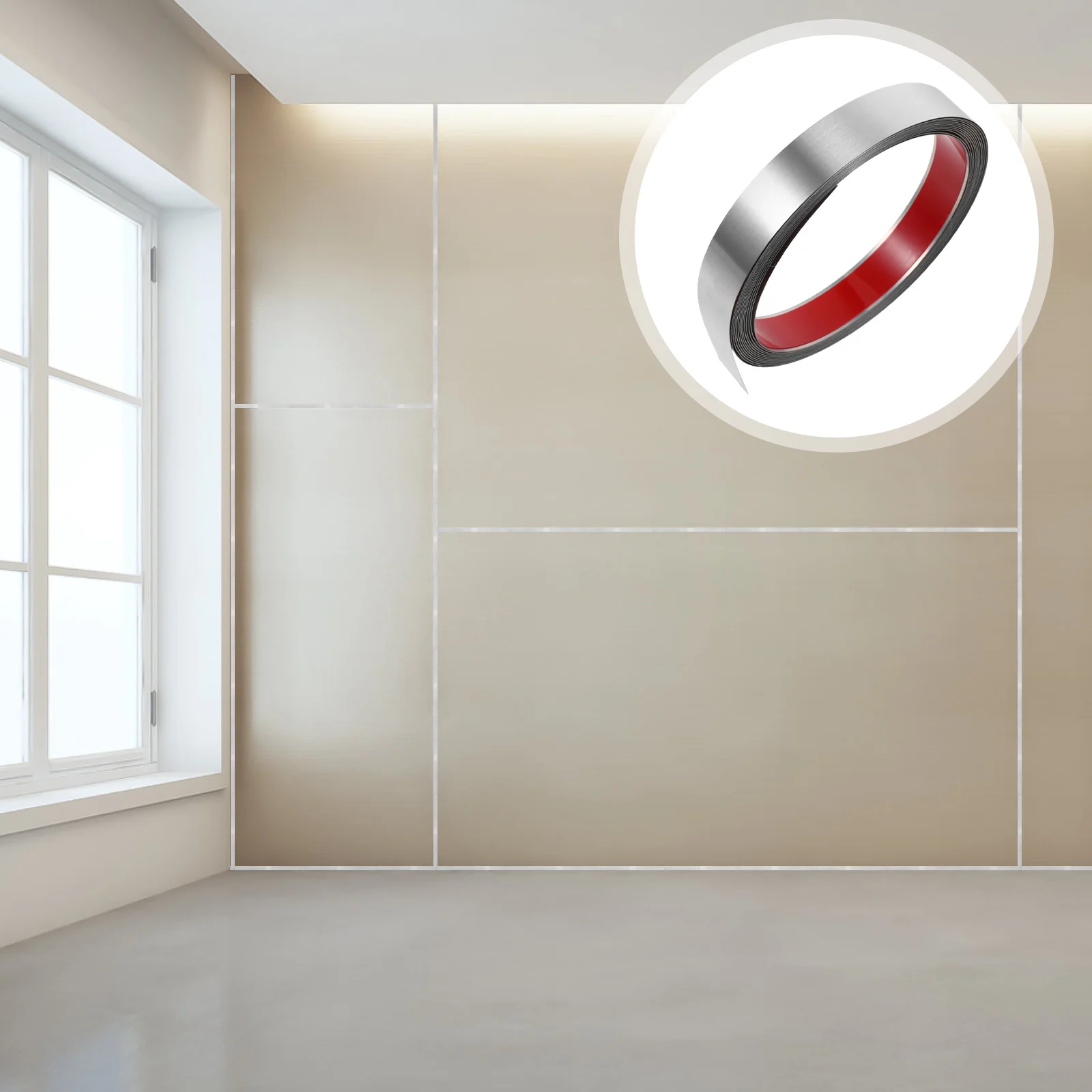 Декоративная полоса из нержавеющей стали наклейка на край плитки отделка