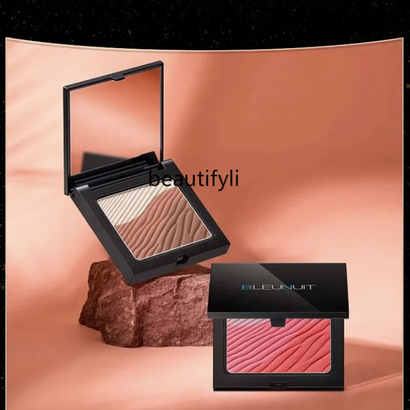 

zq BLEUNUIT Light and Shadow Yue Cai Contour Compact Female Blusher Light Orange Brightening Highlight Repair