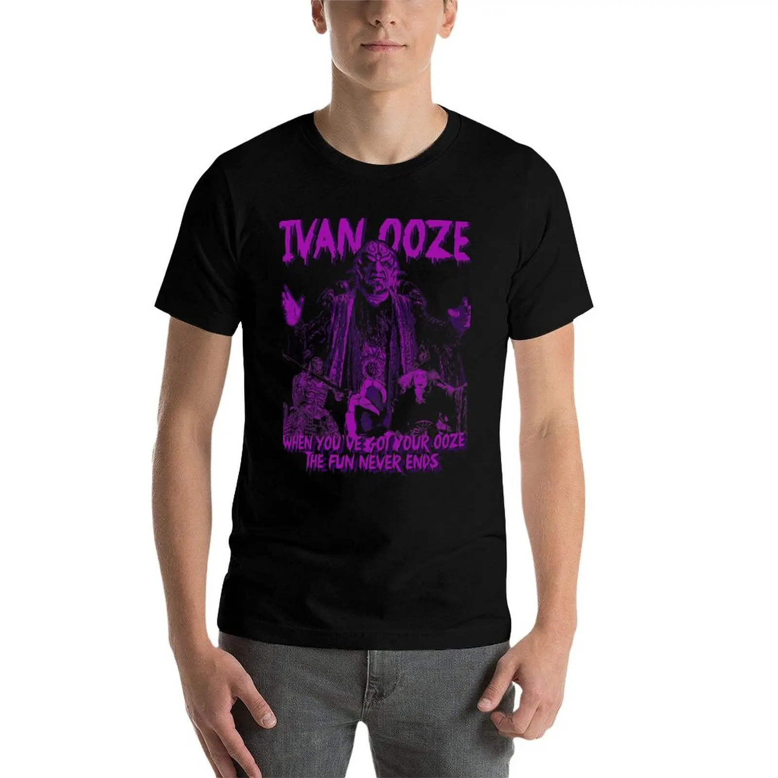 Фото Футболка IVAN OOZE, футболка с аниме, милые топы, уличная одежда, корейские модные мужские футболки с рисунком аниме №4