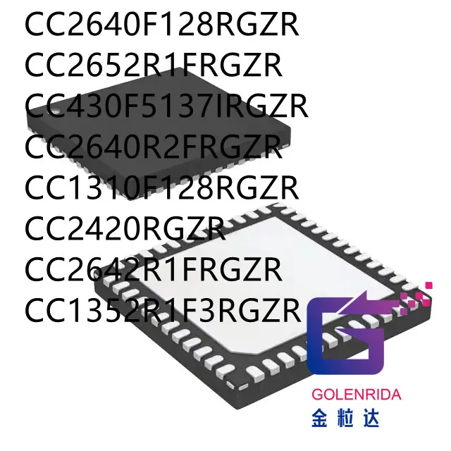 

10PCS CC2640F128RGZR CC2652R1FRGZR CC430F5137IRGZR CC2640R2FRGZR CC1310F128RGZR CC2420RGZR CC2642R1FRGZR CC1352R1F3RGZR IC