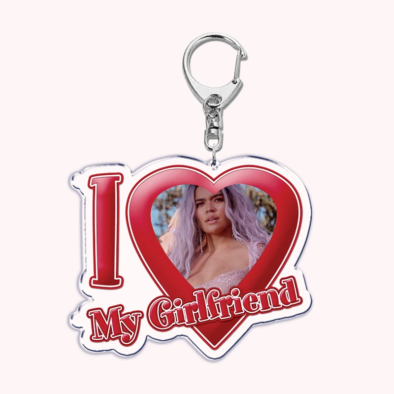 Акриловый брелок для ключей с певицей Карол г я люблю моего парня девушки