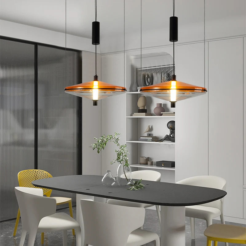 Новый стиль люстра для гостиной столовой простой скандинавский цвет с летающей