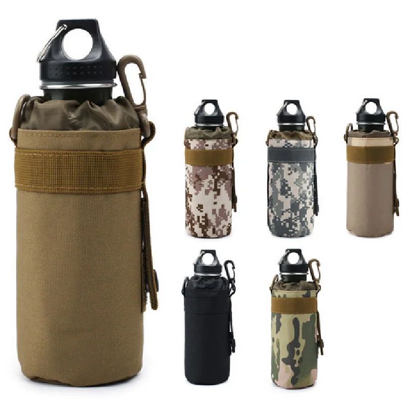 Bag Molle System Kettle Pouch Holder Camping Cycling Bottle 