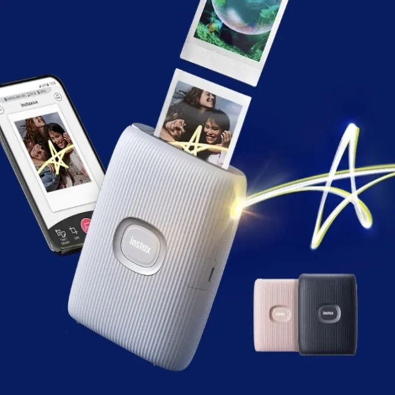 Najtaniej Fujifilm Pochodzenia Instax Mini Link2 Drukarki Natychmiastowy Smartfon Drukarki Biały/różowy/niebieski Z Fuji Instax Mini Film
