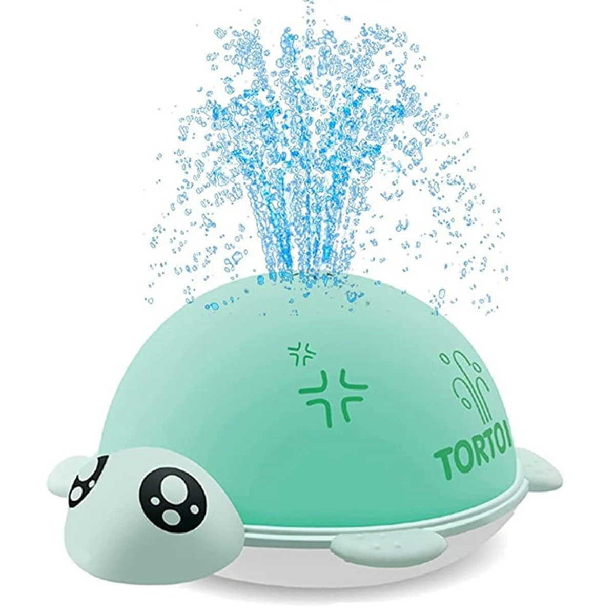 

Light Up Ball Ornaments with Colorful Light Safe Waterproof Baby Water Spray Ball Cute Cartoon Bathtub Decoration Gift for Baby